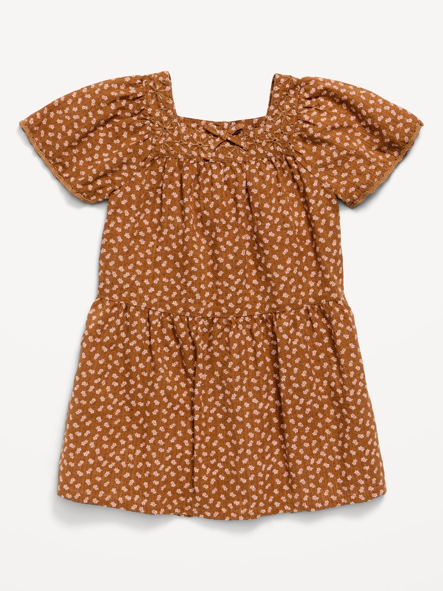 Printed Short-Sleeve Dress for Toddler Girls