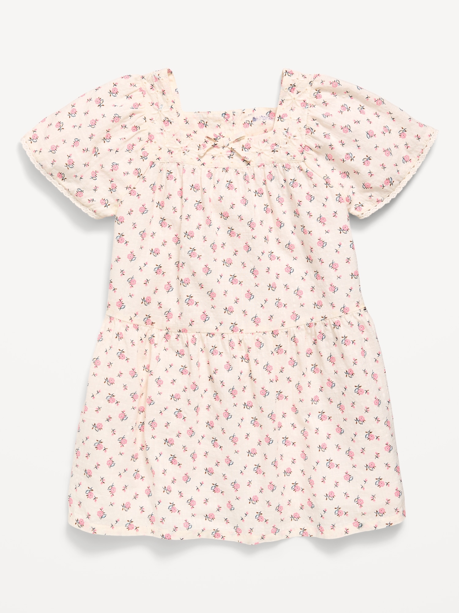ROBE À MANCHES COURTES ET À MOTIF POUR TOUTE-PETITE