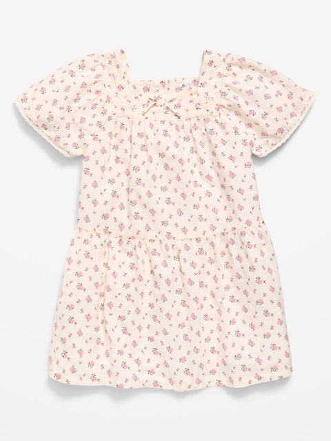 Printed Short-Sleeve Dress for Toddler Girls