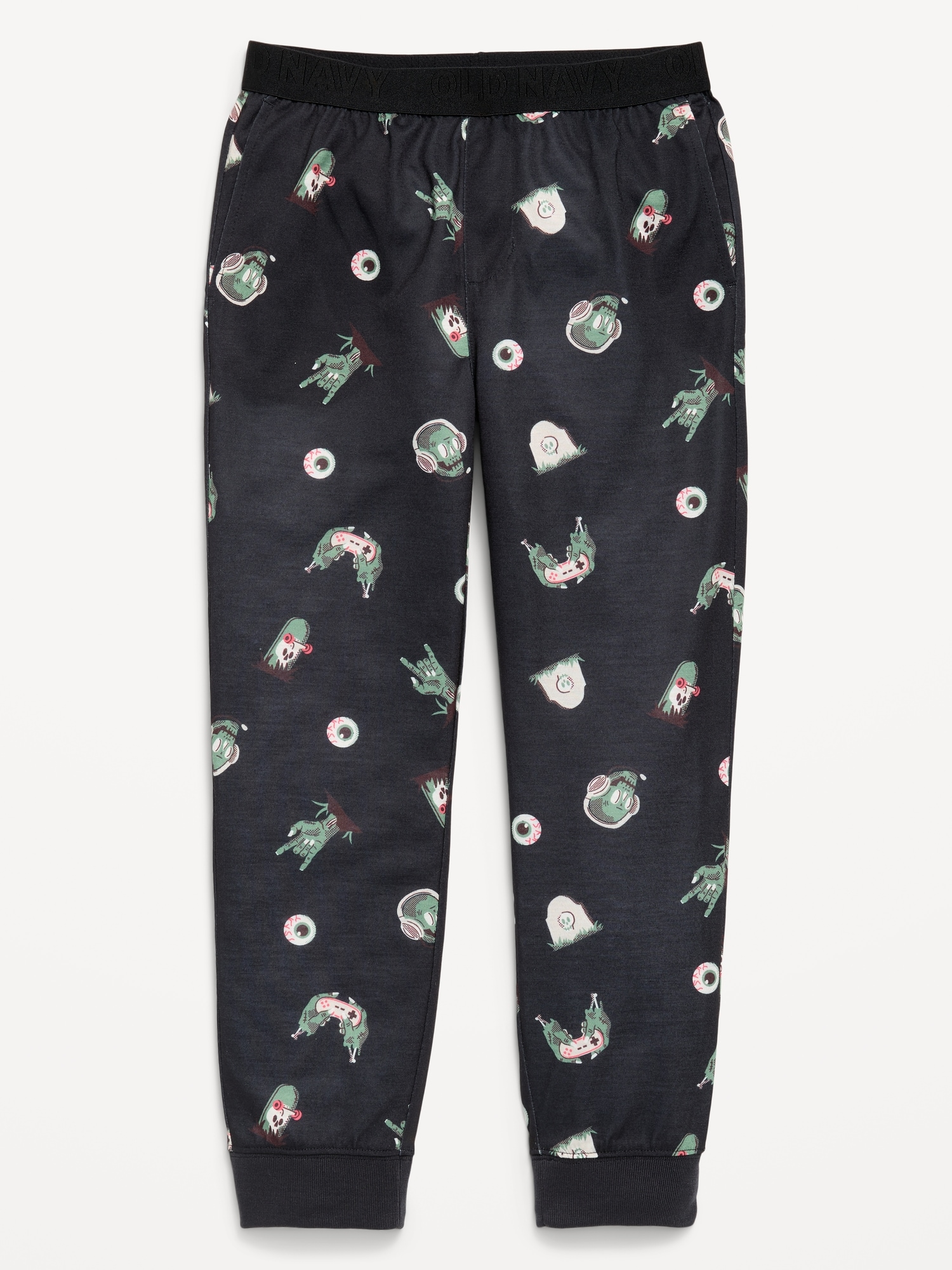 PANTALON DE PYJAMA STYLE JOGGING EN TRICOT DE JERSEY À MOTIF POUR GARÇON