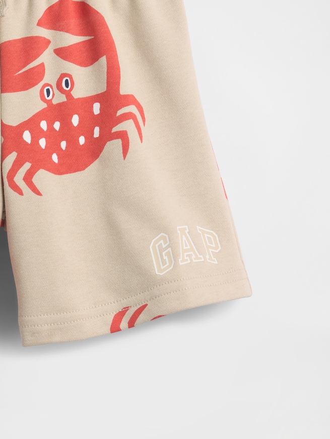 babyGap リラックスフィット GAPロゴ フレンチテリー プルオン ショートパンツ-1