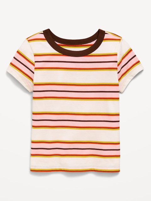 T-SHIRT AJUSTÉ À MANCHES COURTES POUR FILLE