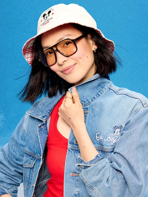 Old Navy x Disney Mickey Mouse Reversible Canvas Bucket Hat for Adults