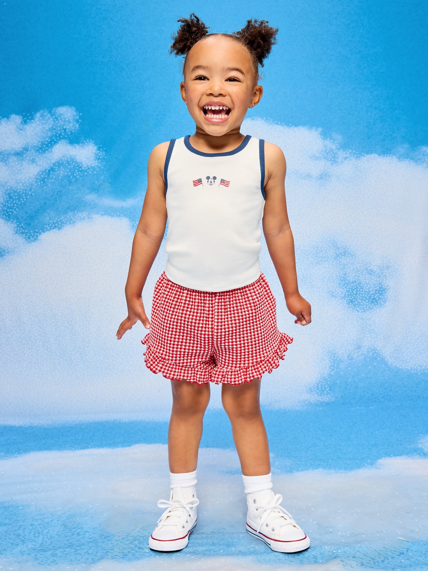 Old Navy x Disney Mickey Mouse Ribbed Tank Top for Toddler Girls