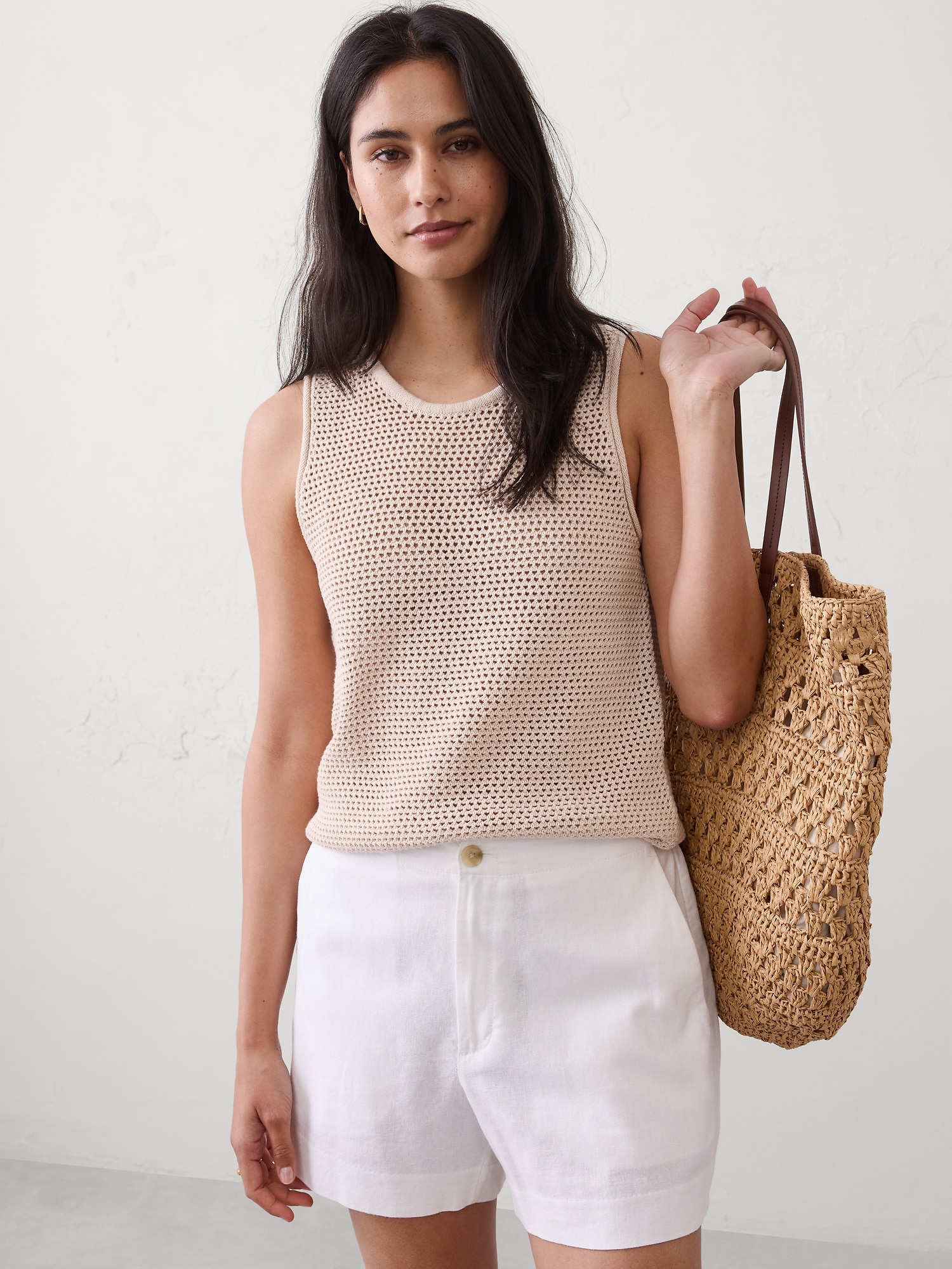 CAMISOLE EN TRICOT CÔTELÉ TEXTURÉ