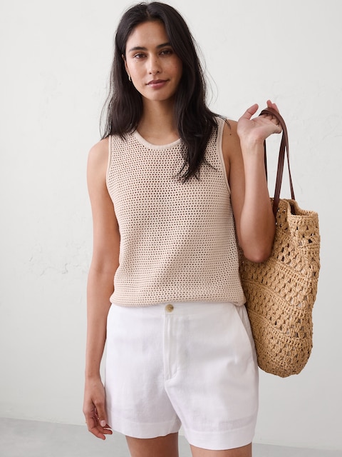 CAMISOLE EN TRICOT CÔTELÉ TEXTURÉ