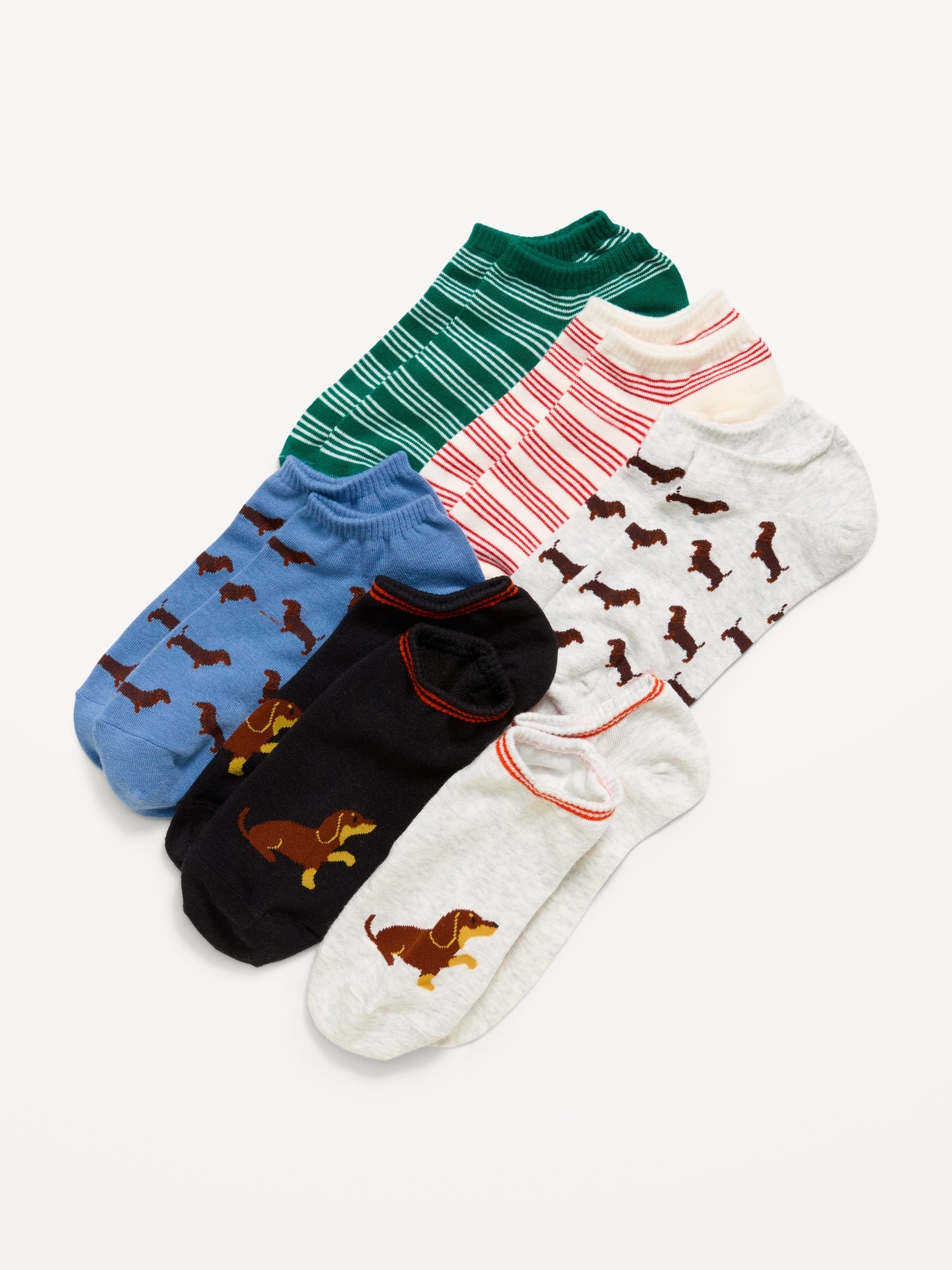 SOCQUETTES POUR FEMME (PAQUET DE 6 PAIRES)