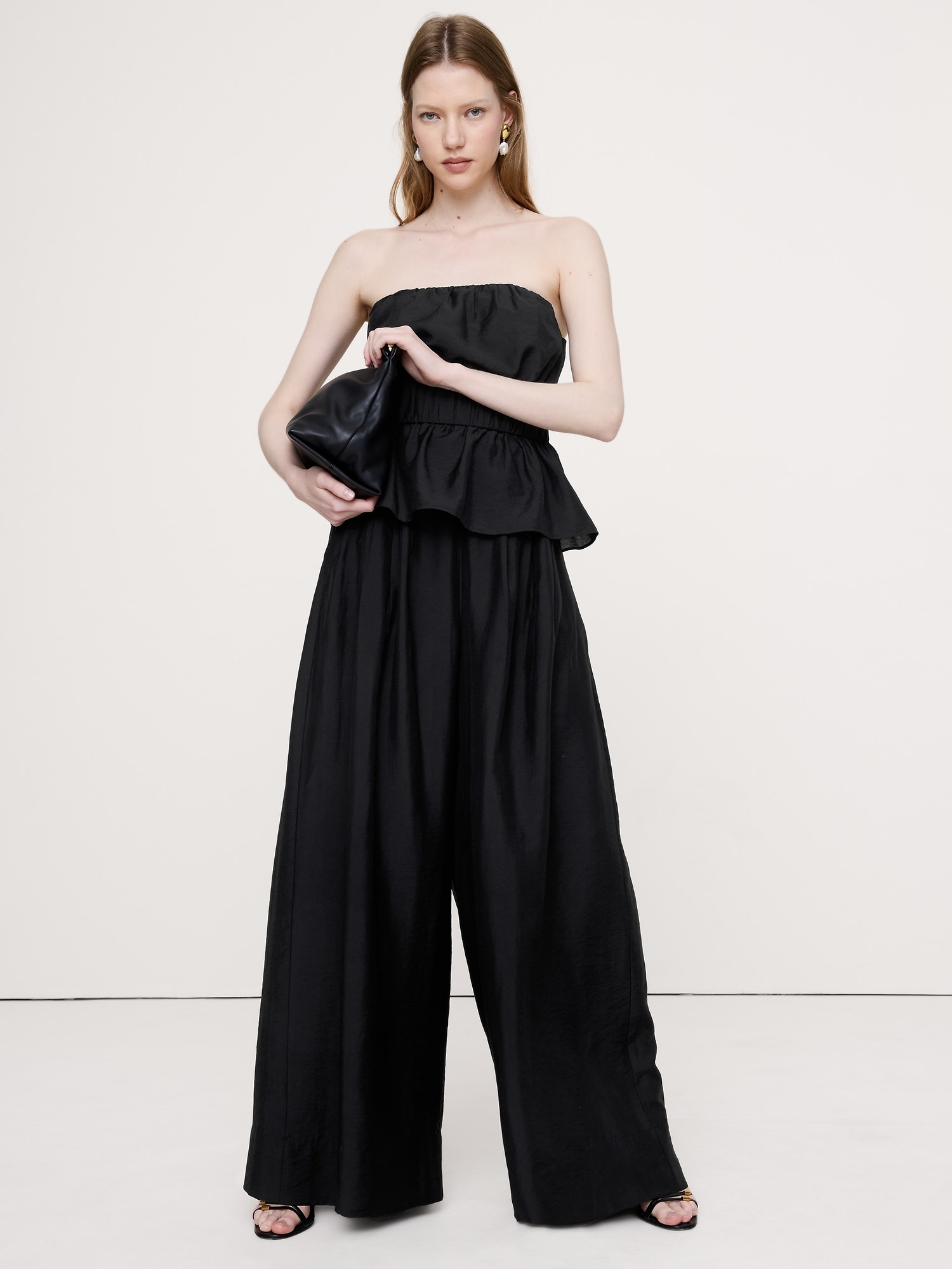 High-Rise Wide-Leg TENCEL™-Nylon Palazzo Pant