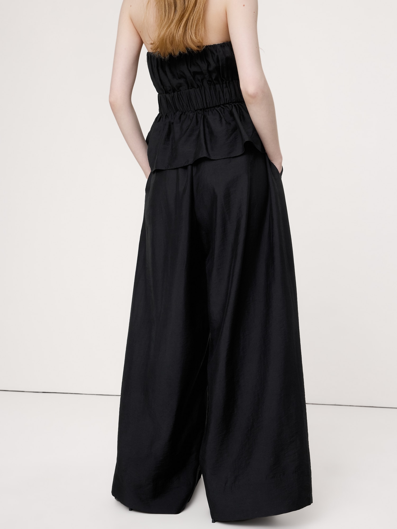 High-Rise Wide-Leg TENCEL™-Nylon Palazzo Pant