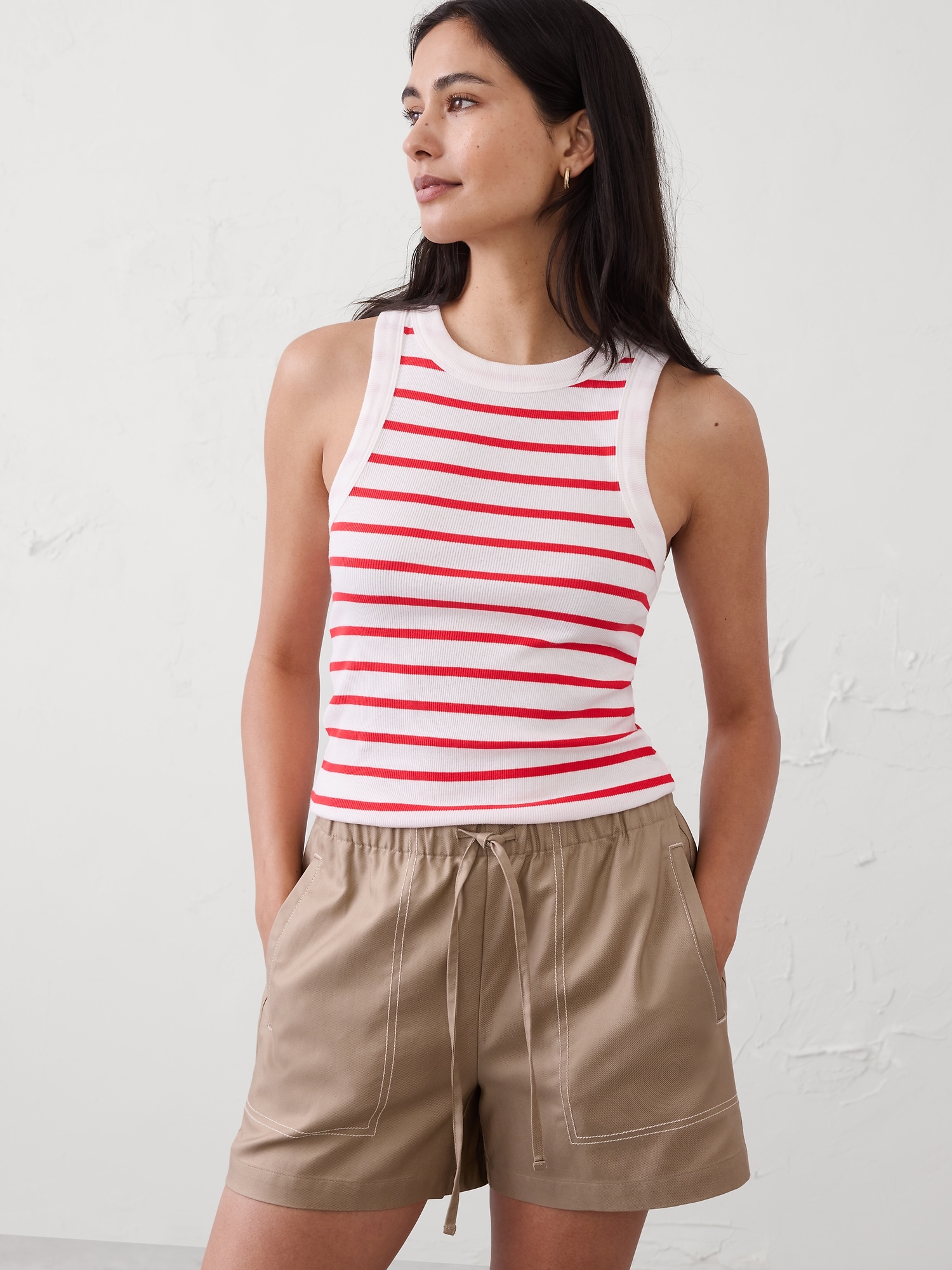 Ribbed Racer Tank