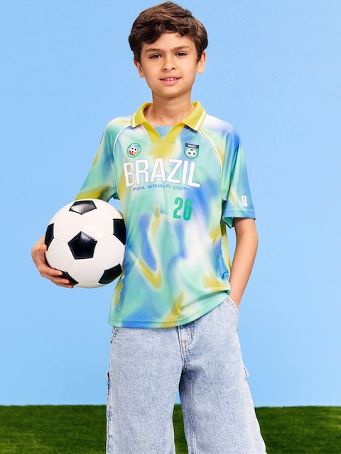 T-SHIRT À COL JERSEY COUPE DU MONDE DE LA FIFA 26™, BRÉSIL POUR HOMME
