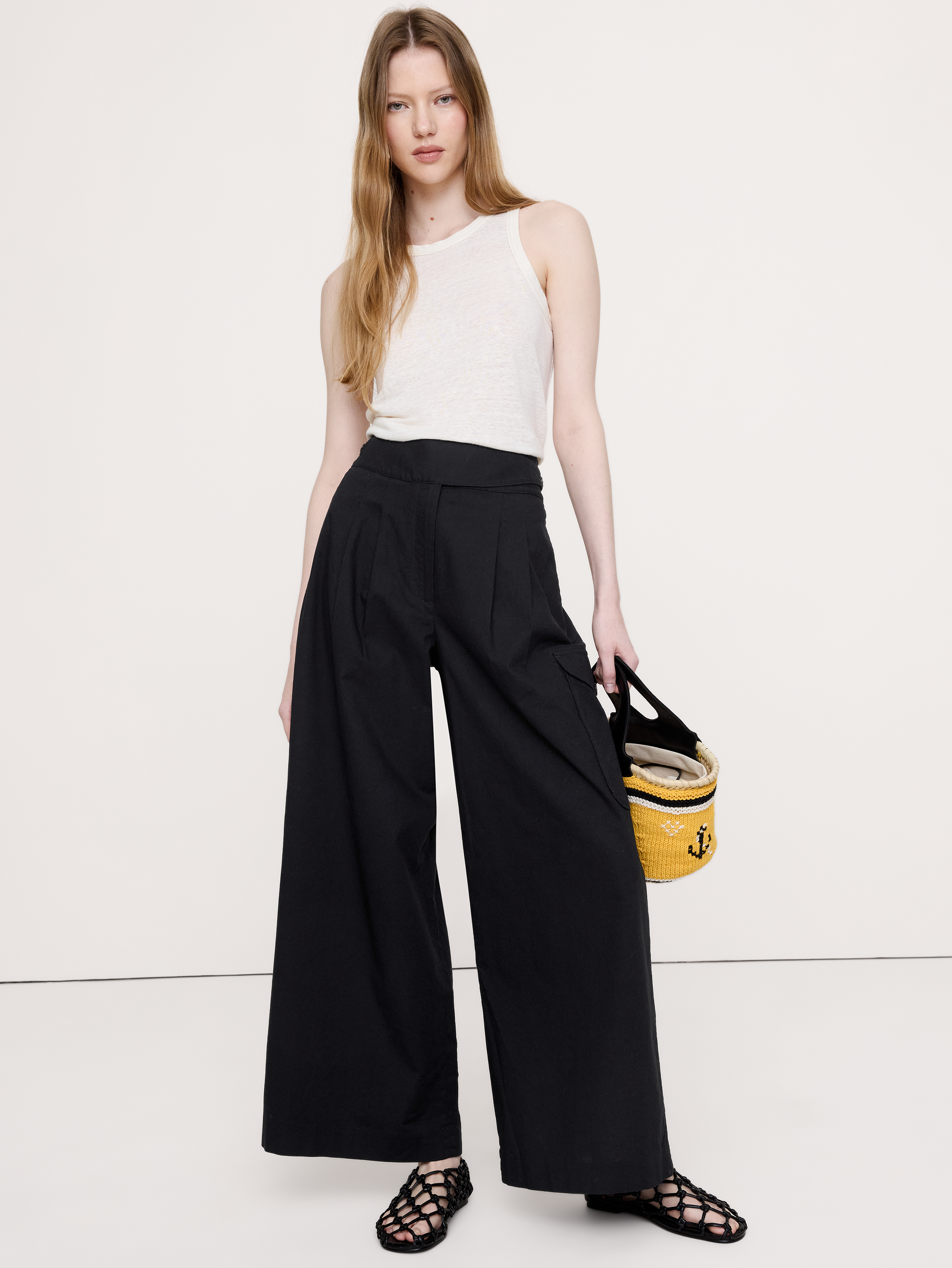 Heritage Explorer High-Rise Wide-Leg Pant | Banana Republic