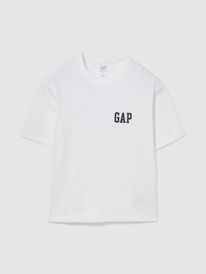 ガチャピン・ムック ヘビーウェイト クロップドTシャツ-1
