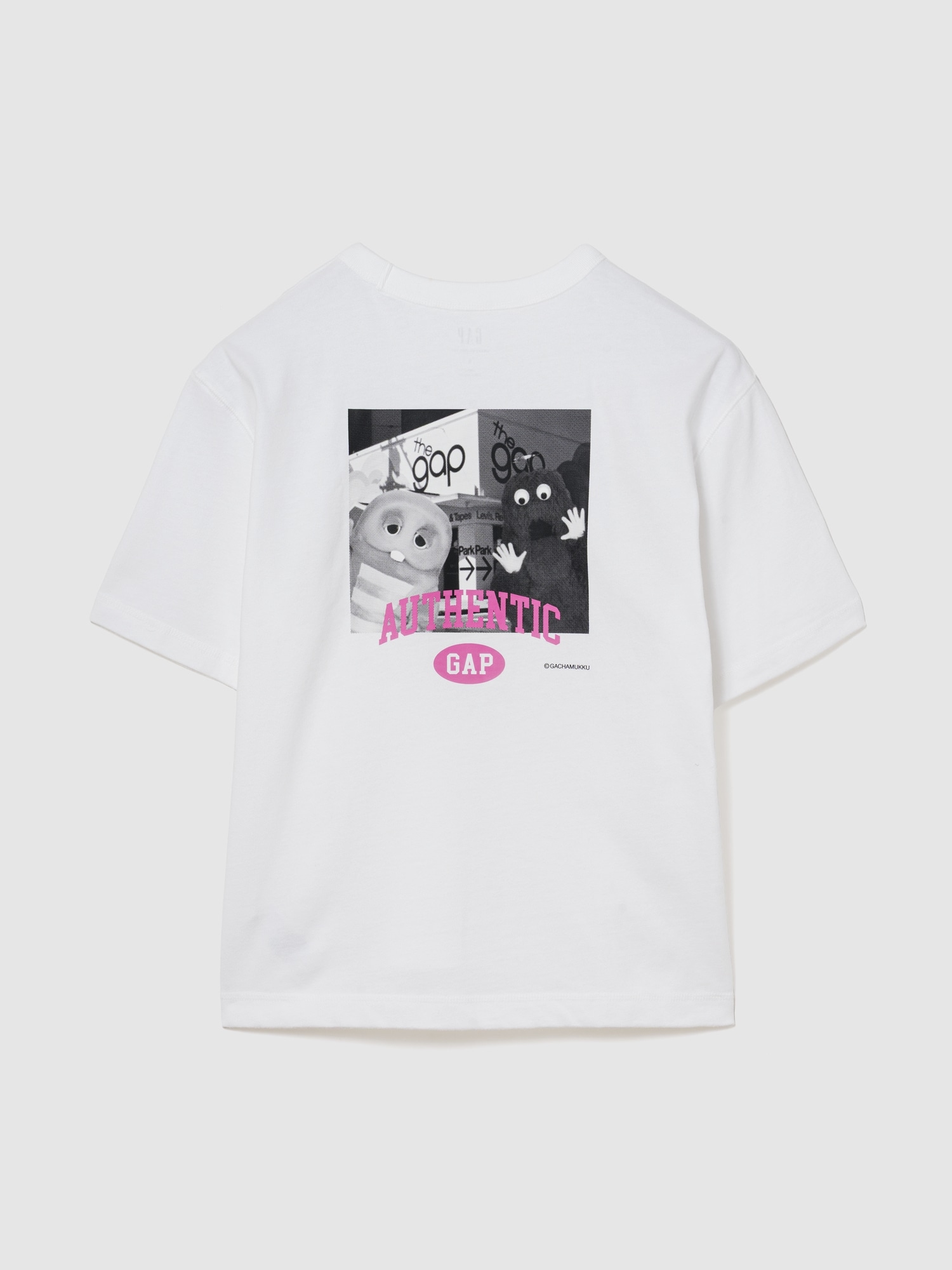 ガチャピン・ムック ヘビーウェイト クロップドTシャツ-0