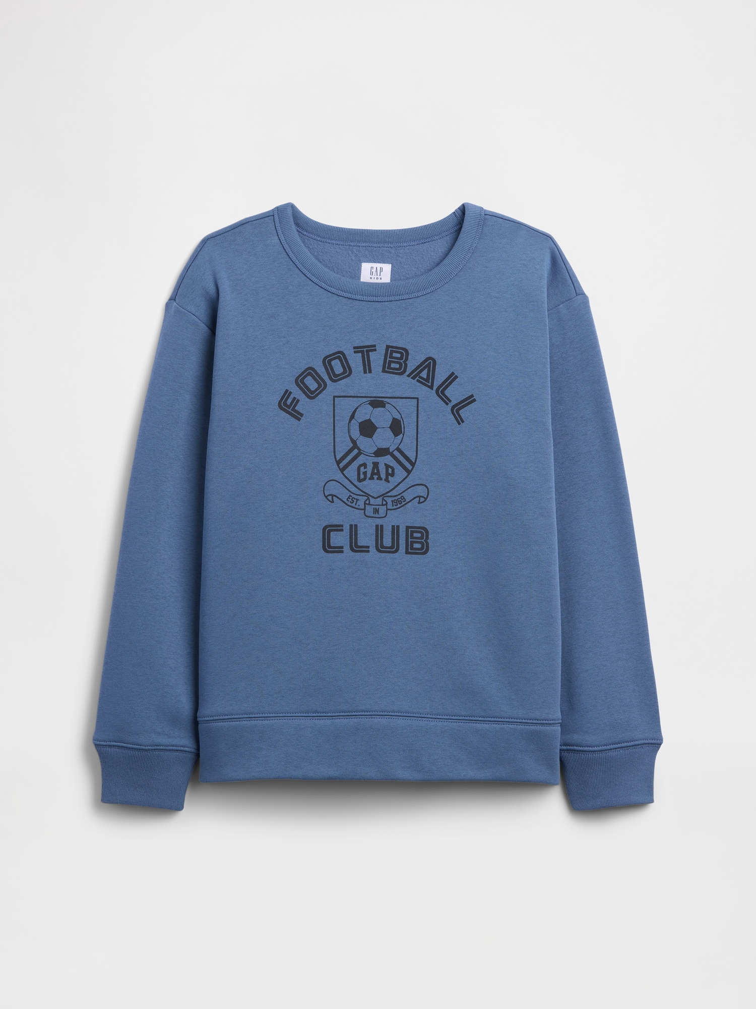 Kids Relaxed Gap Football Sweatshirt