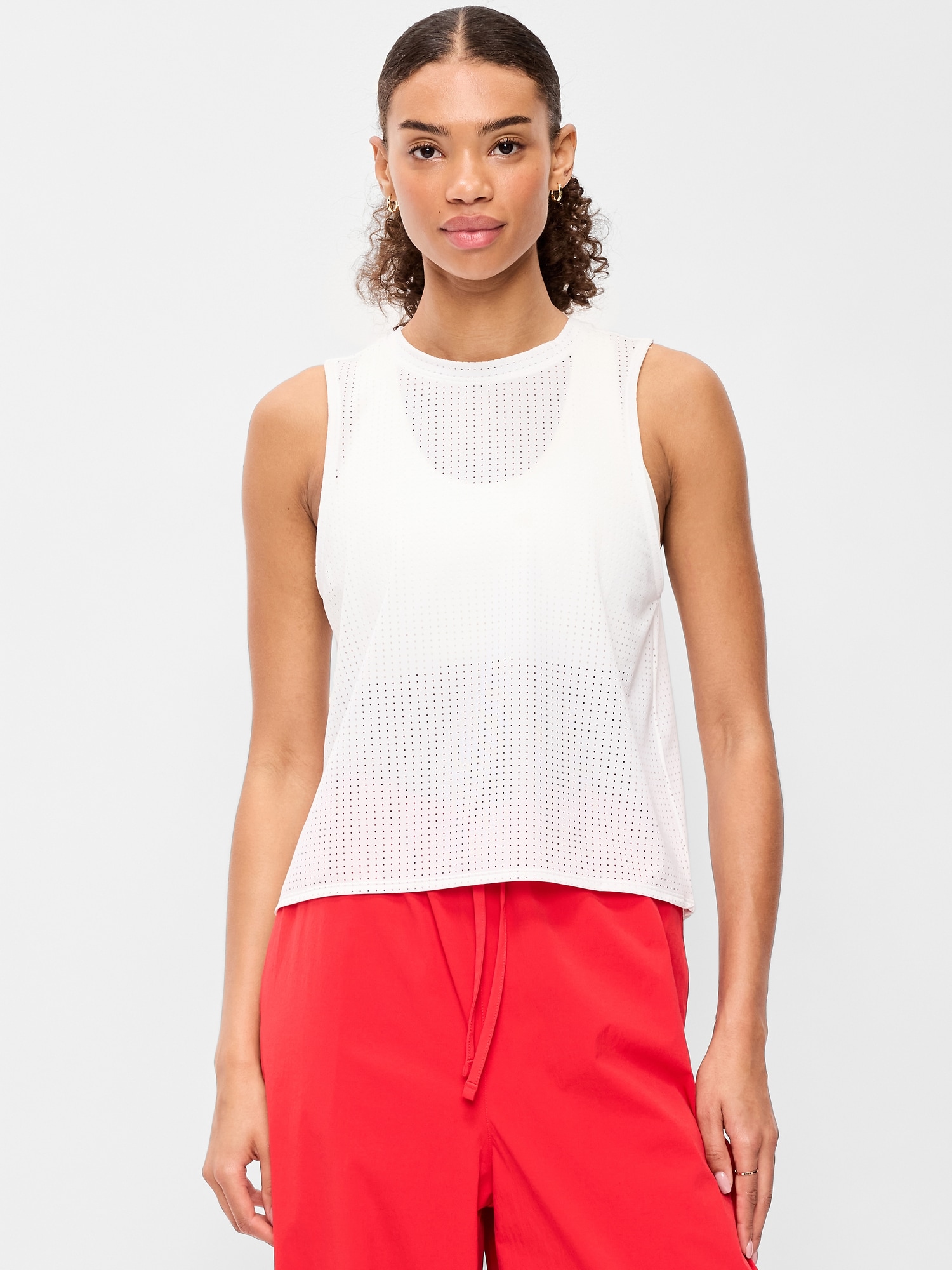 Mesh Muscle Tank Top