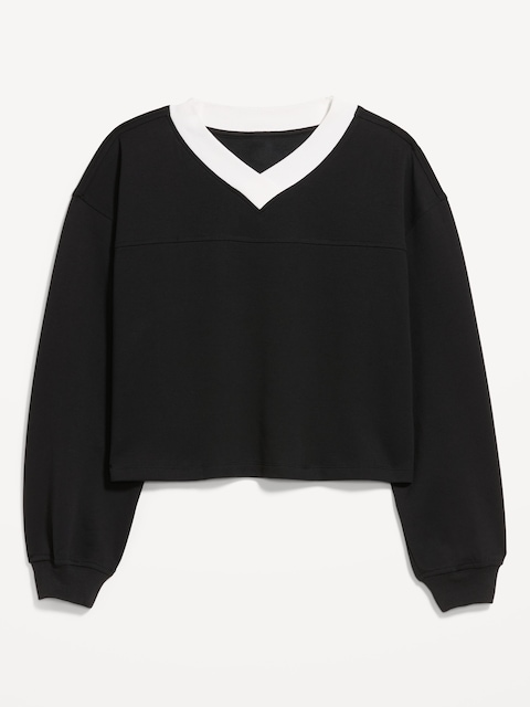 Dynamic Fleece Oversized Cropped Sweatshirt