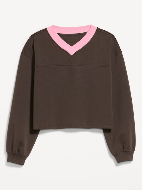 Dynamic Fleece Oversized Cropped Sweatshirt