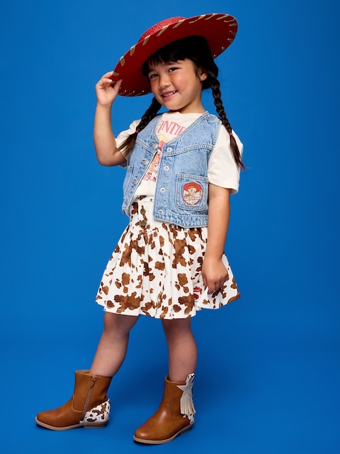 Old Navy x Pixar Toy Story Western Denim Skirt for Toddler Girls