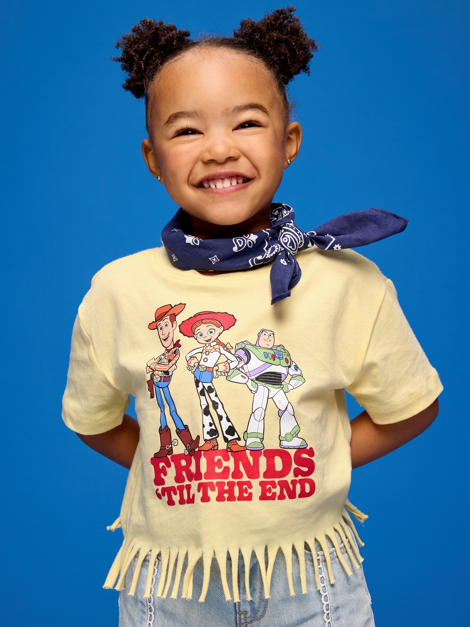 Old Navy x Pixar Toy Story Graphic Fringed-Hem T-Shirt for Toddler Girls