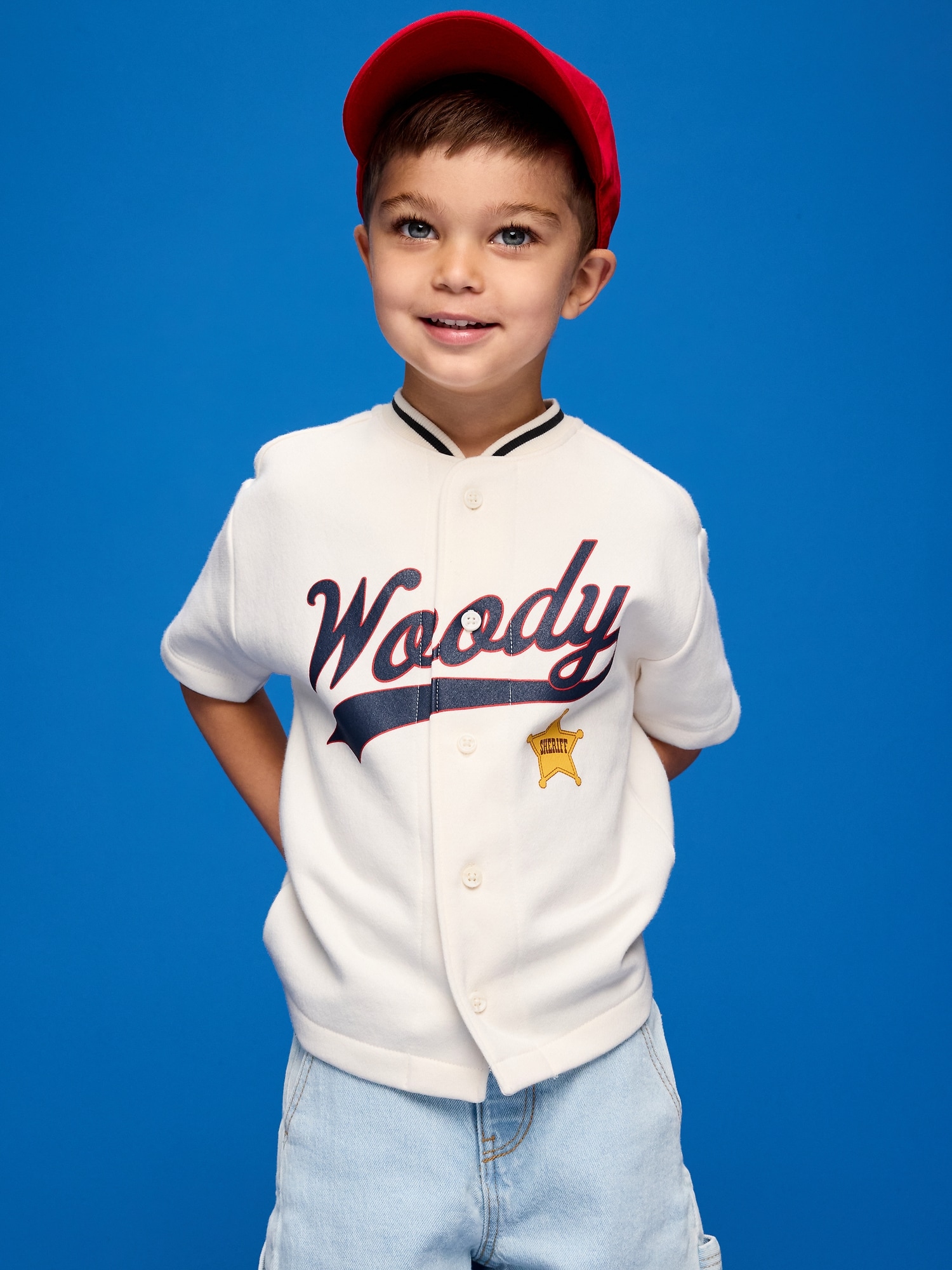 Chandail de baseball surdiMen'sionné en jersey Old Navy x Histoire jouets Pixar pour tout-petit