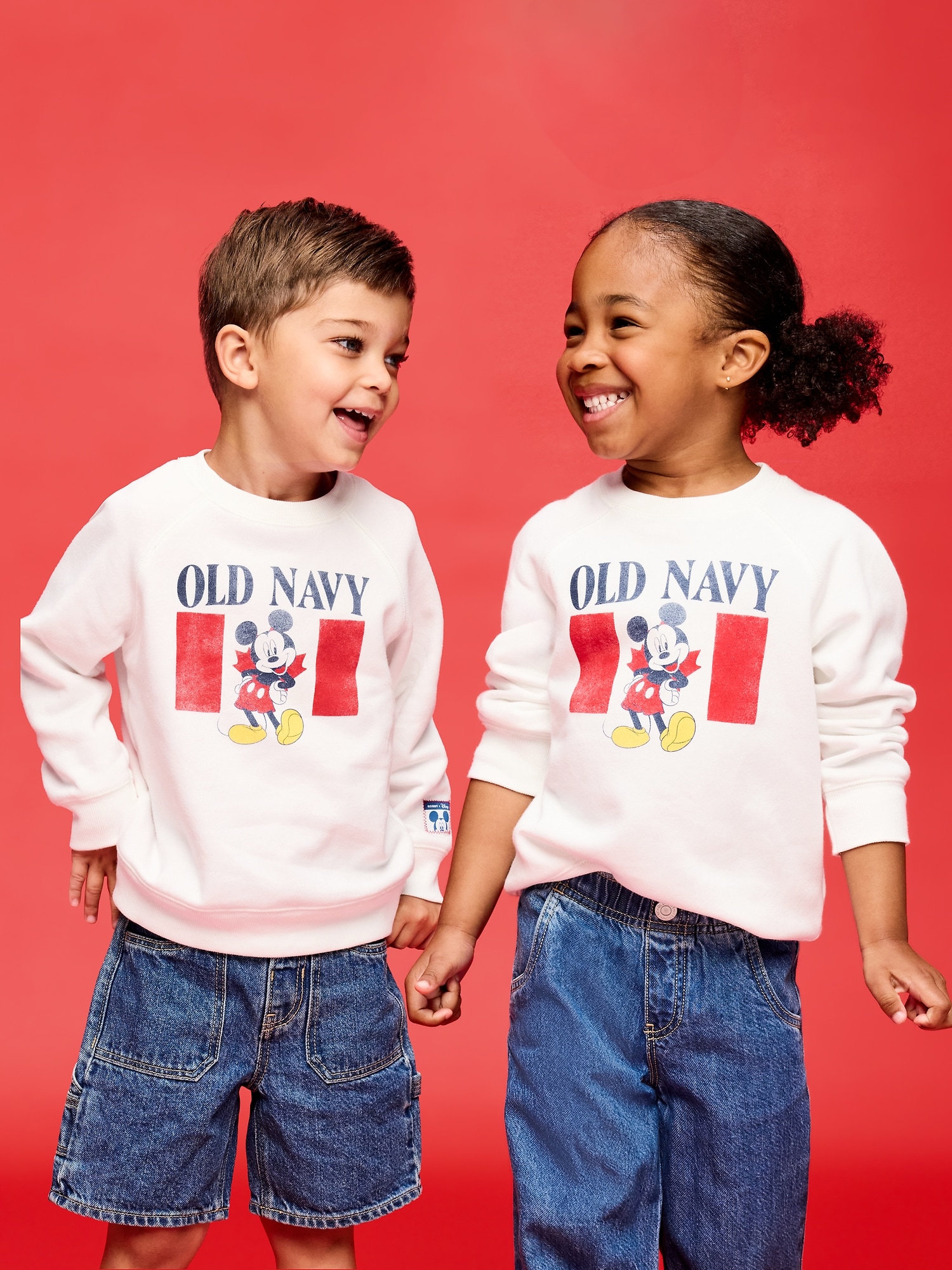 Old Navy x Disney Mickey Mouse Oversized Unisex Crew-Neck Sweatshirt for Toddler