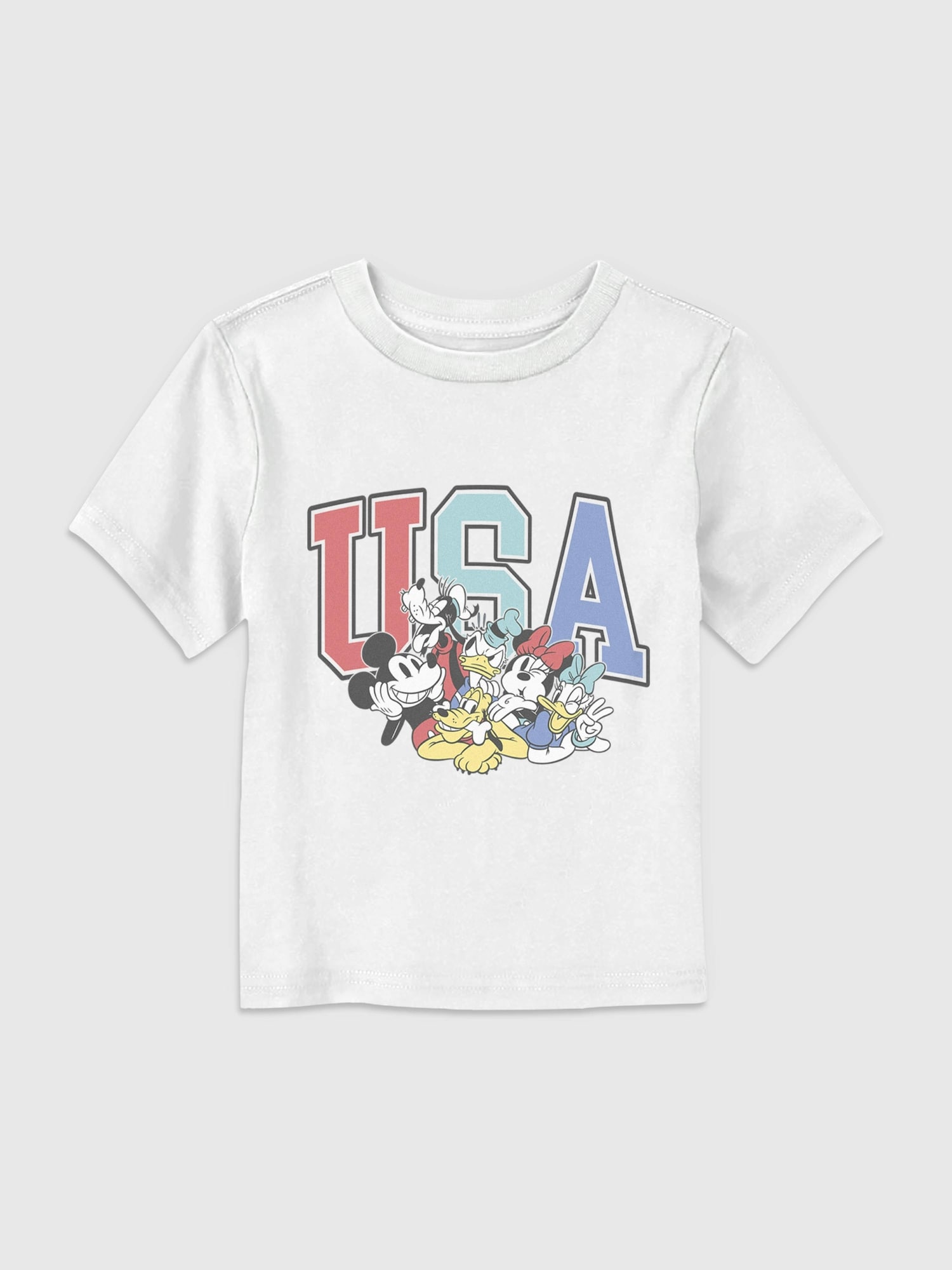 Mickey USA Friends Graphic T-shirt for Toddlers
