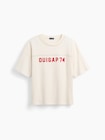 OuiGap ヘビーウェイト クロップド ロゴTシャツ-6