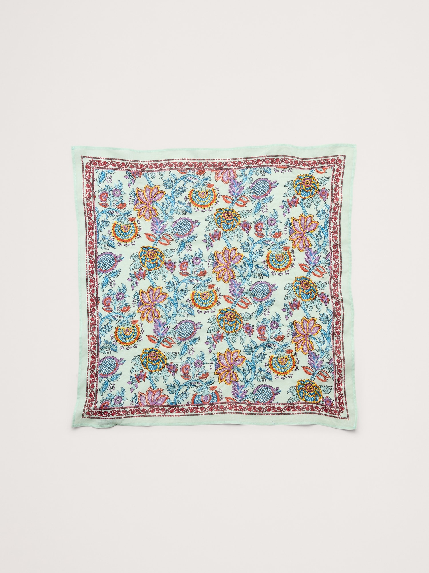 Embroidered Cotton Scarf by Vismaya