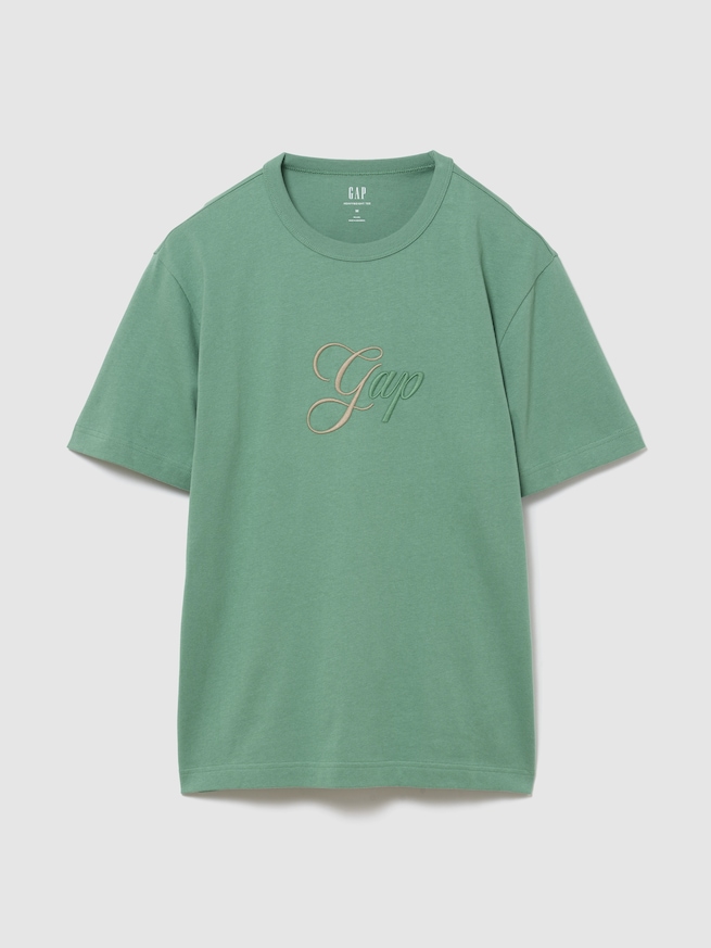 ヘビーウェイト トーンミックス GAPロゴTシャツ-0