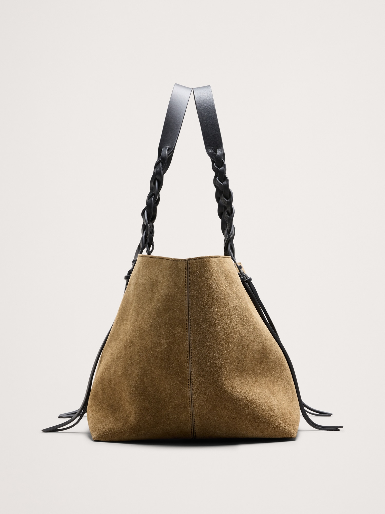 Large Leather East-West Tote