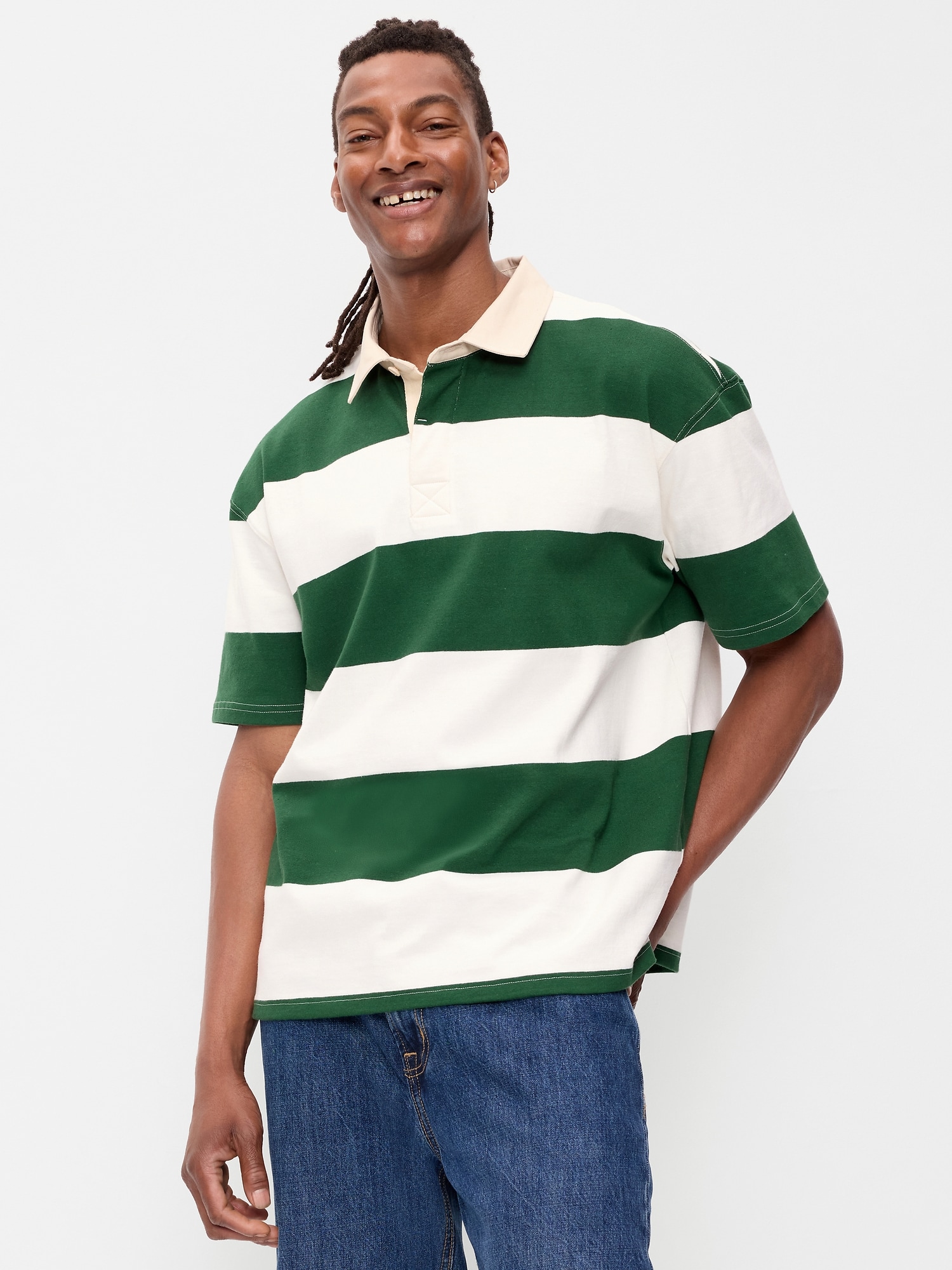 Striped Rugby Polo