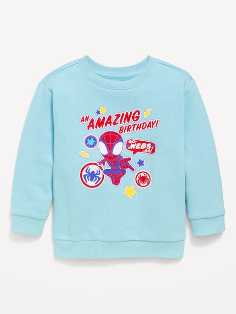 CHANDAIL EN COTON OUATÉ SURDIMENSIONNÉ À IMPRIMÉ SPIDER-MAN DE MARVEL™ POUR TOUT-PETIT