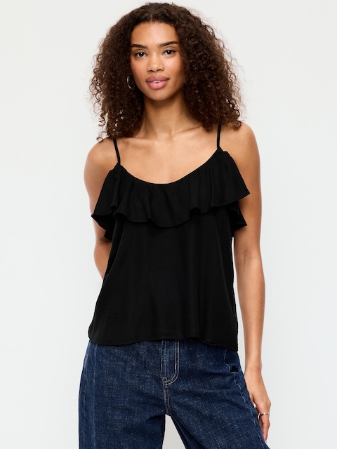 CAMISOLE À VOLANTS SUR LE DEVANT