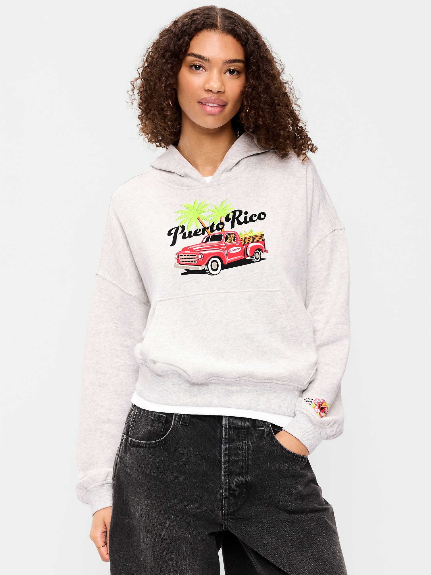 Oversized Pullover Graphic Hoodie Sweatshirt