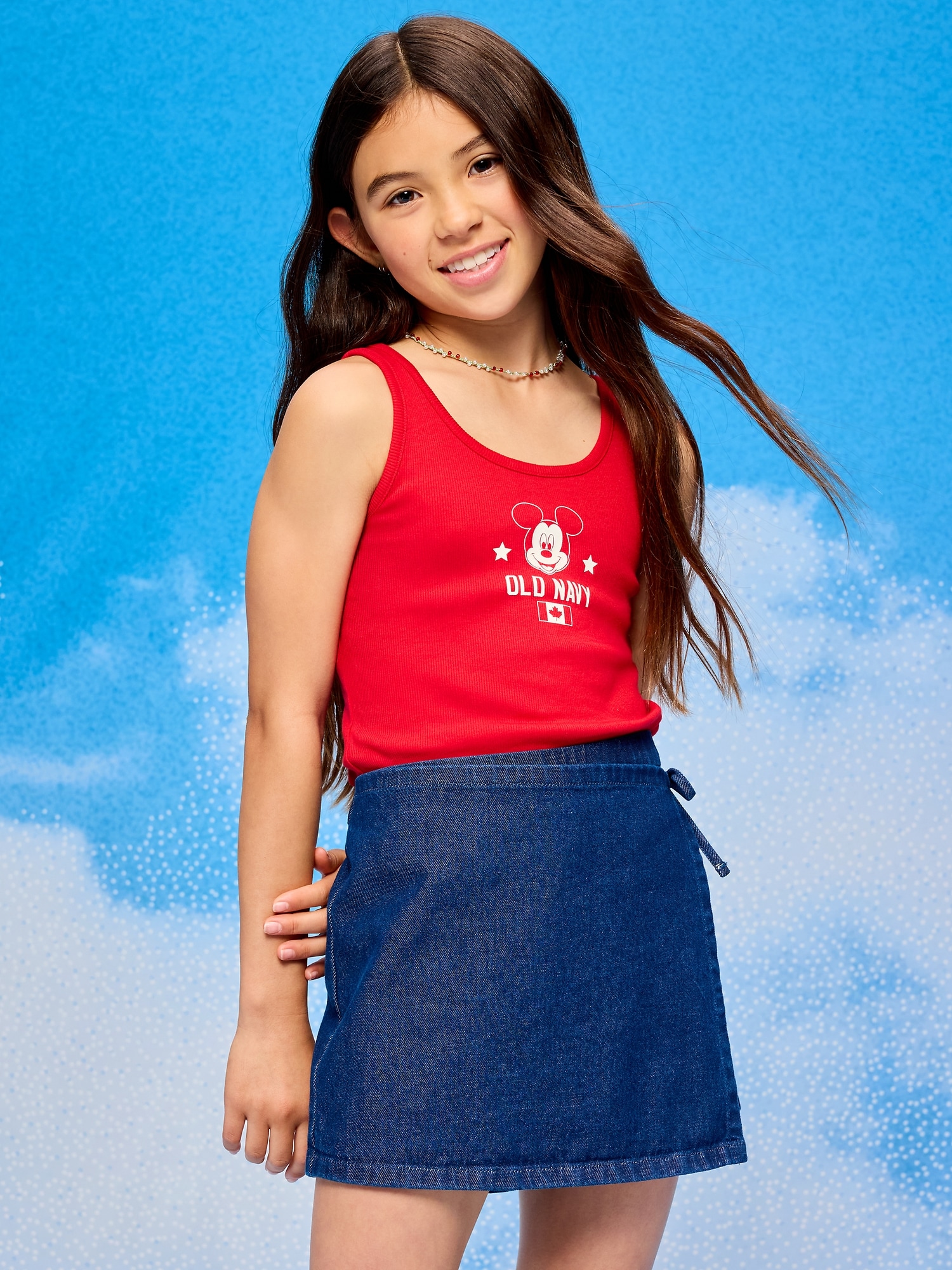 Old Navy x Disney Mickey Mouse Ribbed Tank Top for Girls