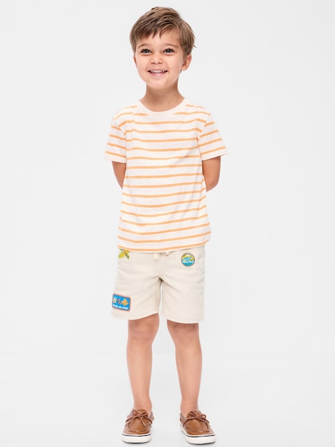 SHORT EN DENIM COUPE GÉNÉREUSE À TAILLE ÉLASTIQUE POUR TOUT-PETIT