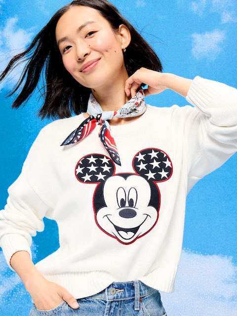 Old Navy x Disney Mickey Mouse Crew-Neck Graphic Sweater for Women