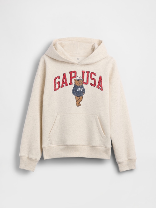 ヴィンテージソフト リラックスフィット ブラナンベア GAPロゴパーカー (キッズ)