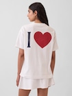 オーバーサイズ GAPハートロゴTシャツ-0