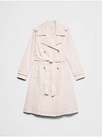 Denim Double Breasted Trench Coat | Banana Republic Factory