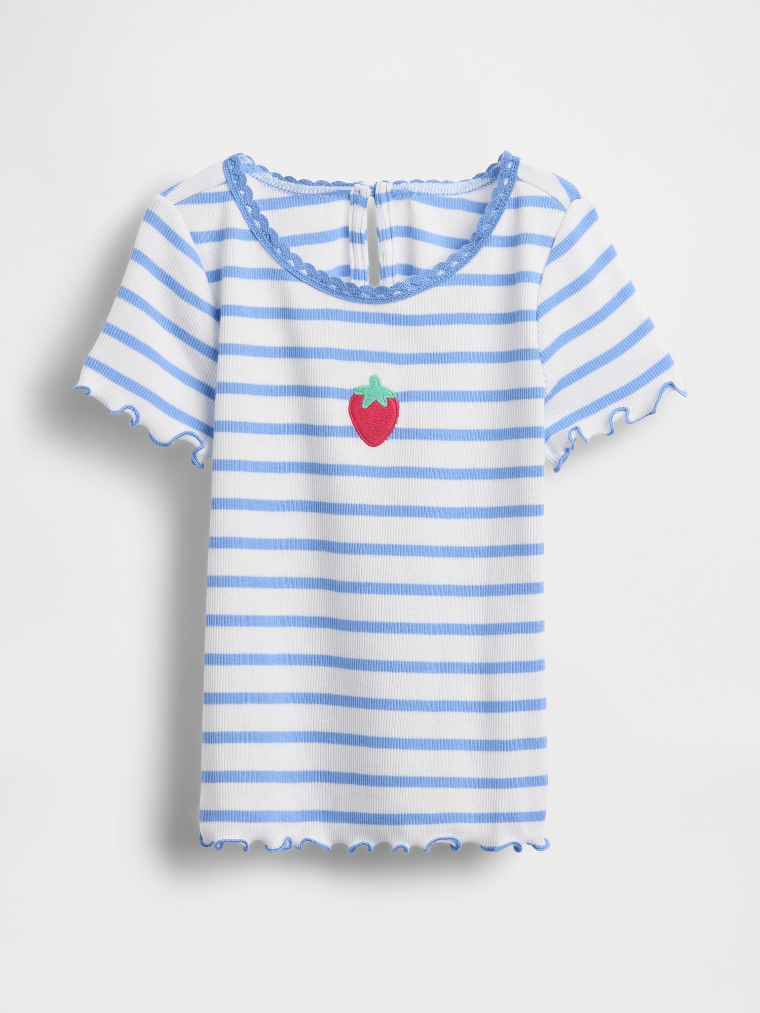 T-SHIRT CÔTELÉ BRODÉ POUR BÉBÉ ET TOUT-PETIT