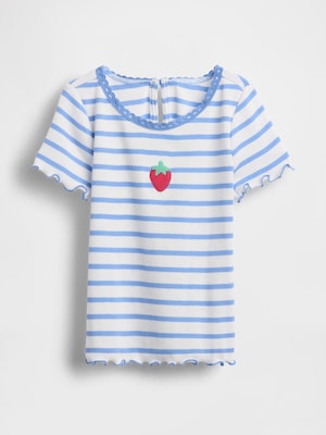 刺しゅう リブTシャツ (幼児・ベビー)