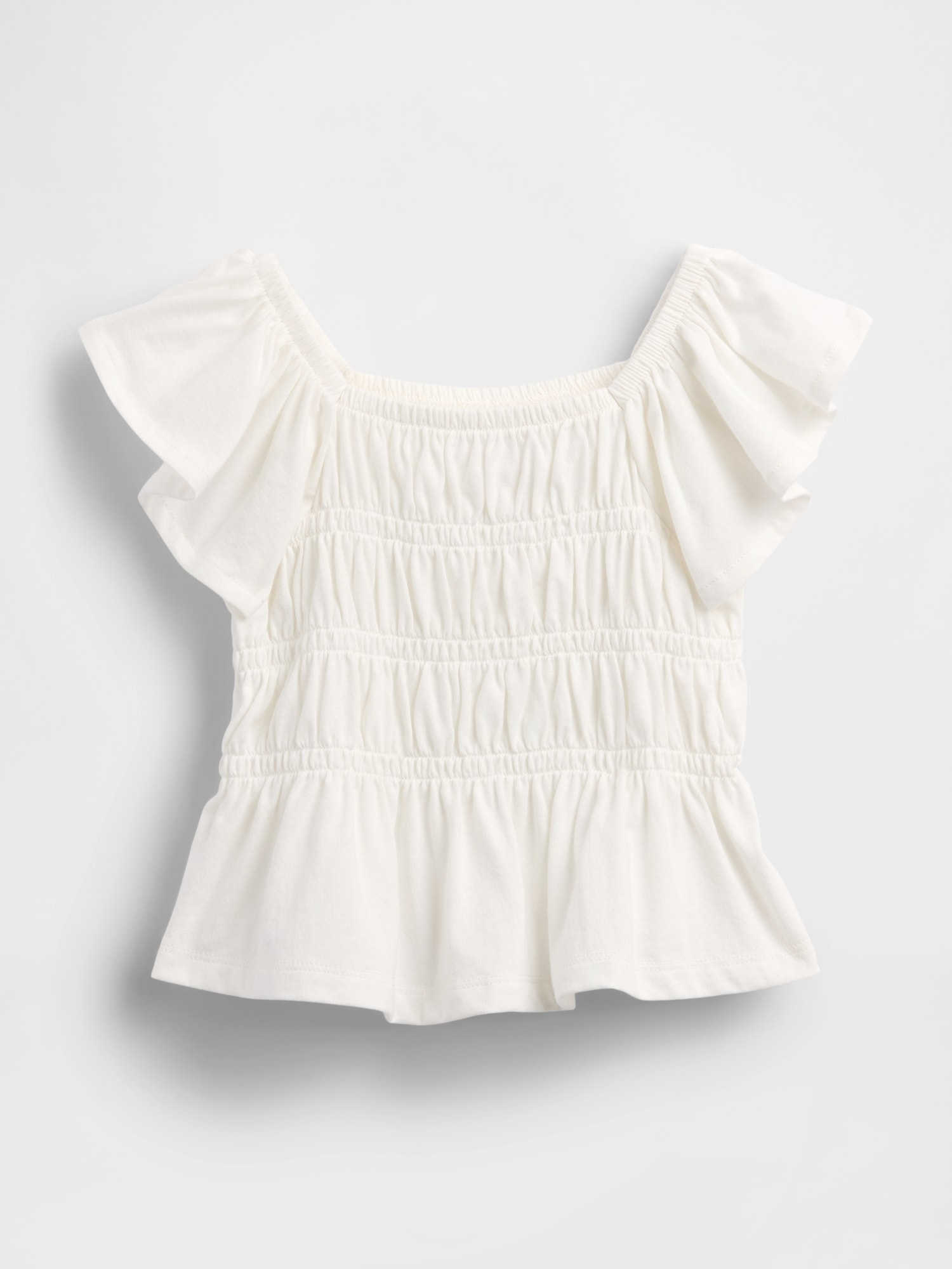 Baby & Toddler Smocked Flutter-Sleeve Top