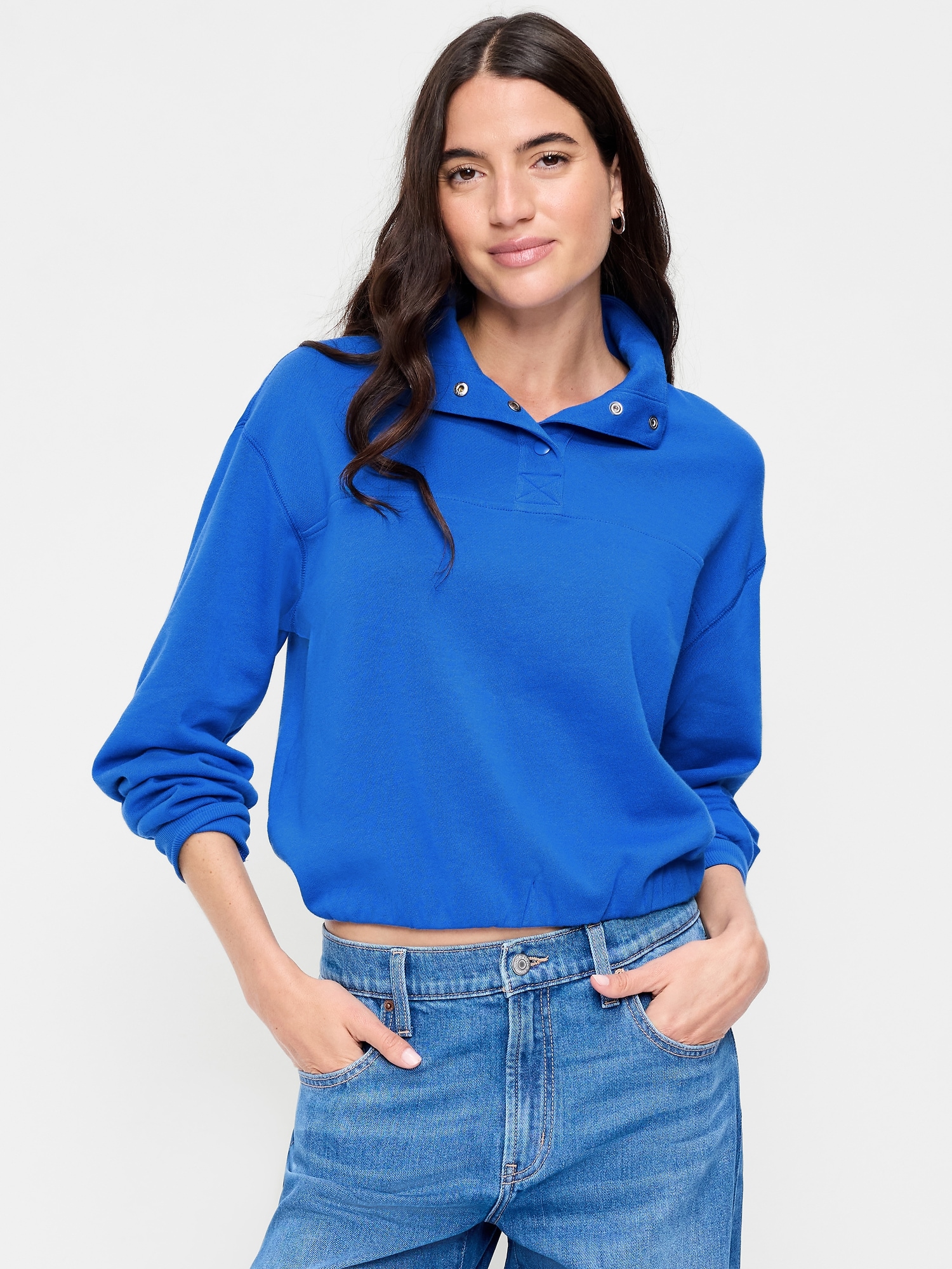 SoComfy Funnel-Neck Sweatshirt