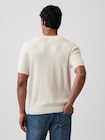 リブ クルーネック ニットTシャツ-1