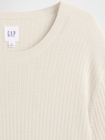 リブ クルーネック ニットTシャツ-2