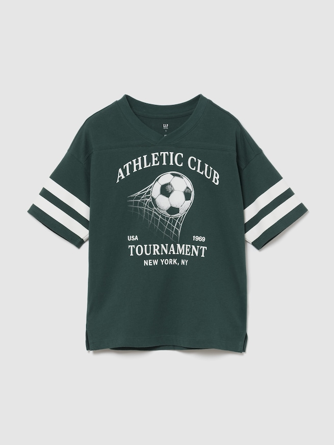 オーバーサイズ サッカーTシャツ (キッズ)-0