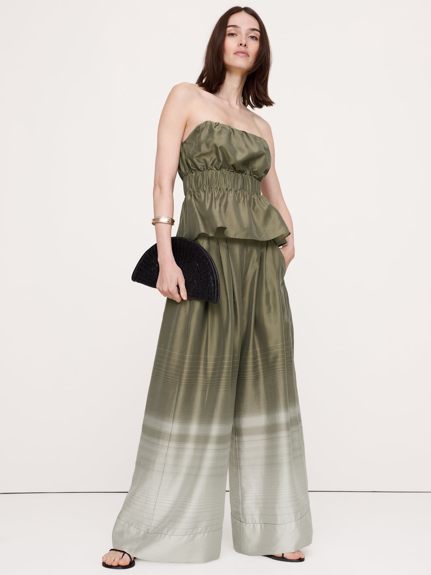 High-Rise Wide-Leg TENCEL™-Nylon Palazzo Pant