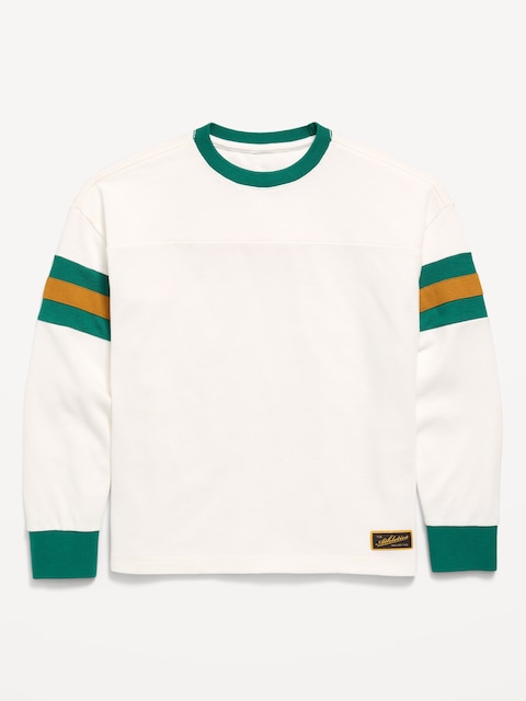 Oversized Long-Sleeve Graphic T-Shirt for Boys